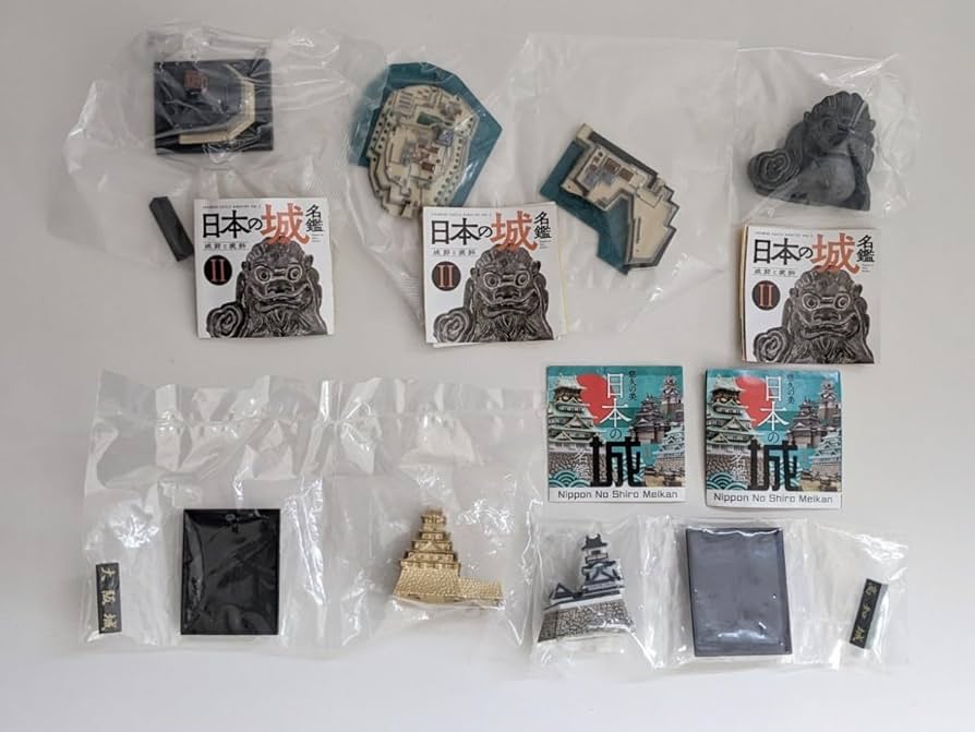 Amazon | 海洋堂 日本の城 名鑑 5個セット（Ⅰ 悠久の美：2種 Ⅱ 城郭