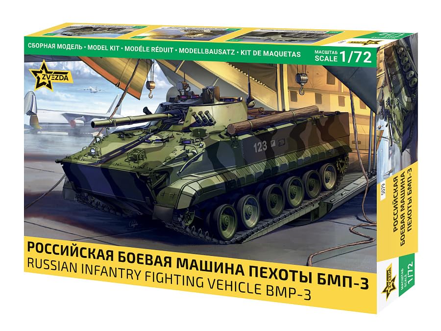 Questo kit contiene 127 pezzi Zvezda - 1/72 BMP3 - Modellismo in plastica - Scala: 1:72