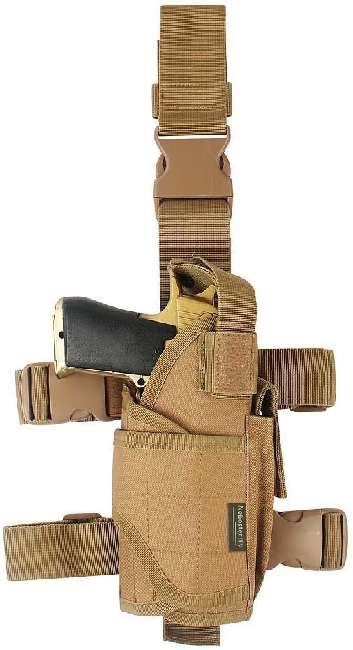 Nehostertfy Drop Leg Holster, Right Handed Tactical Thigh Pistol Gun Holster Leg Harness