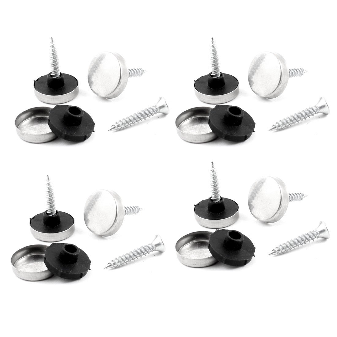 Aexit 8 Pcs Quality Parts 17mm Diameter Cap Metal Screw Nails for Mirror Model:93as149qo48