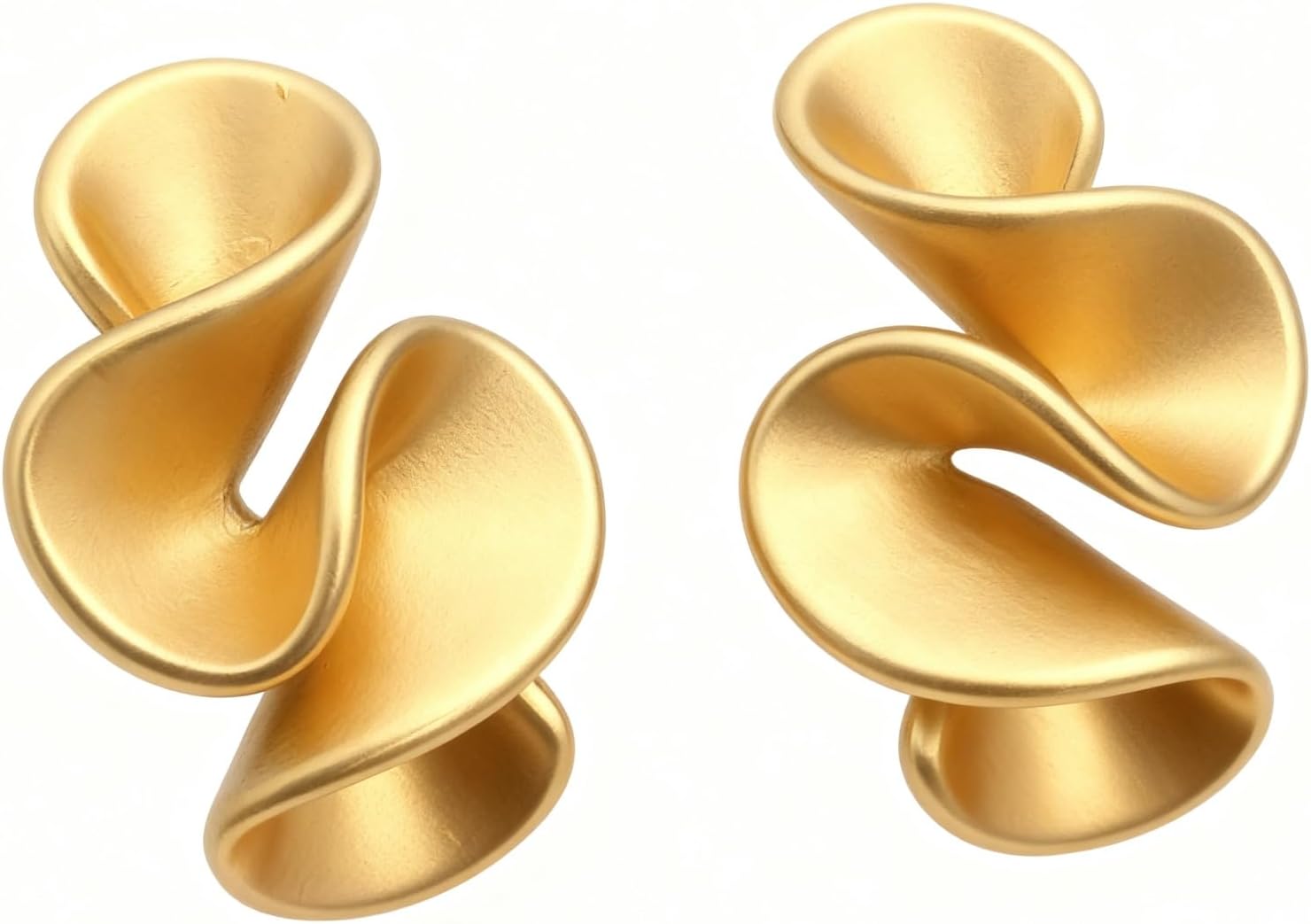 Statement Twisted Earrings for Women Trendy Spiral Drop Dangle Earring Jewelry