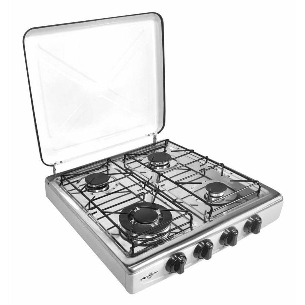Vitrokitchen Placa de Gas Para Camping 452bb White