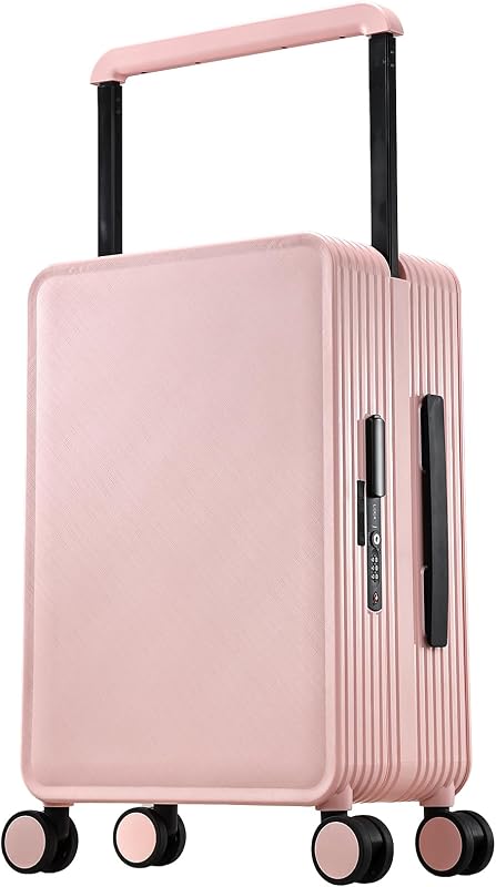 Hododou Rolling Makeup Case Cosmetology Case on Wheels Makeup Luggage Case | Cosmetic Travel Trolley Storage with 4 Clear Set Bags for Cosmetologist Nail Tech Kits Hairstylist Adjustable Dividers Pink