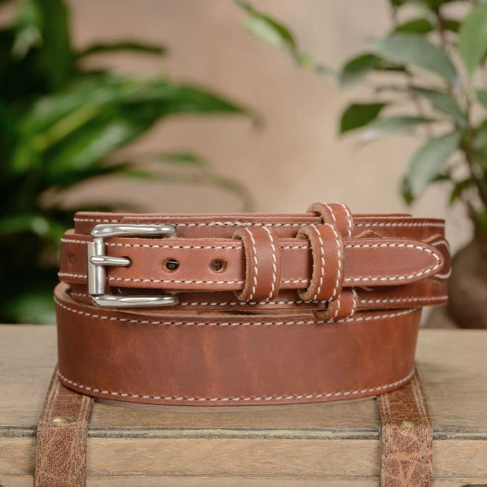 Bullhide Belts Mens Leather Belt for Work, Casual, Dress, 1.50" Wide4