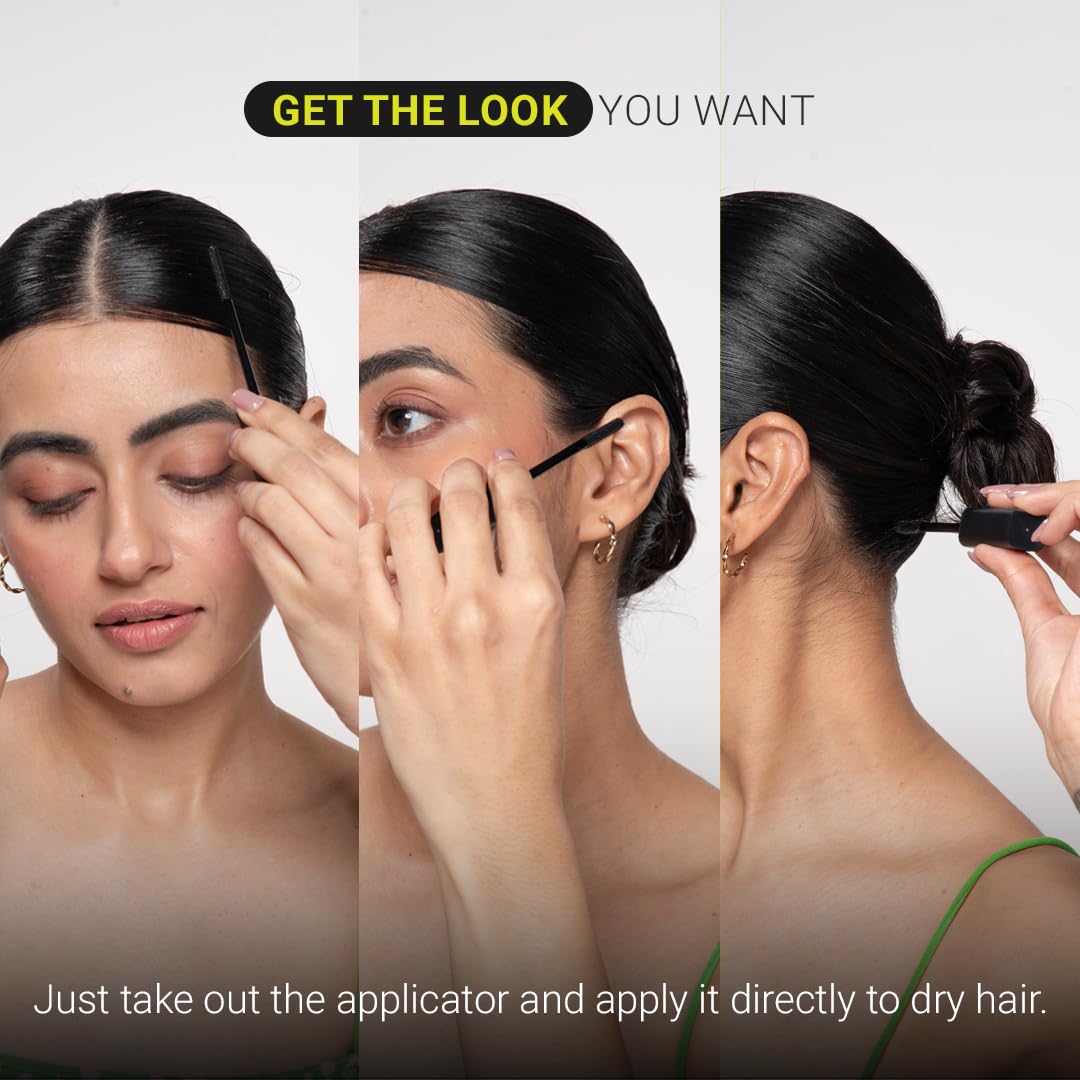 Arata Gel Based Hair Fix Stick for All Hair Types - 15mlx2 | Baby Hair Fixer for Women | Hair Stick for Frizzy Hair | Infused With Biotin & Hyaluronic Acid | Easy To Carry, Non-Greasy, No White Cast - Image 5 thumbnail