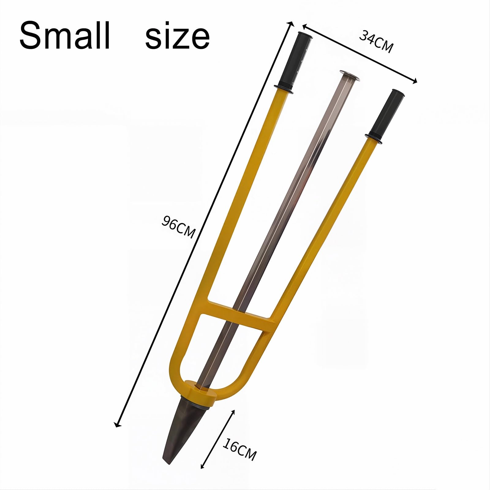 Fendeuse manuelle pour bois de chauffage, en acier inoxydable, rangement compact, poteau lisse et poignées ergonomiques pour une utilisation en extérieur