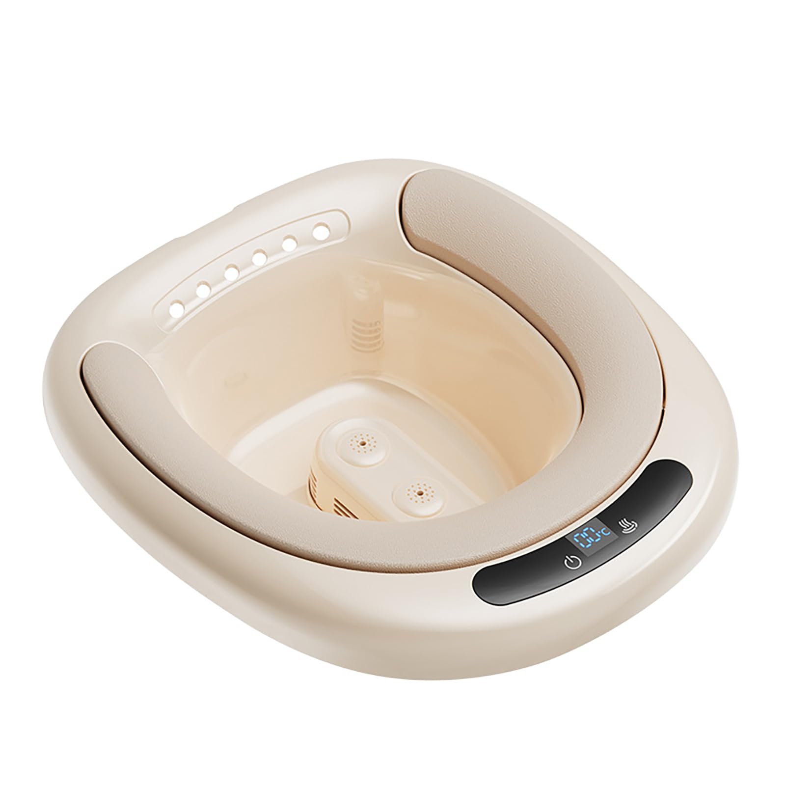 Siège vapeur sur les toilettes avec système de pliage anti-débordement