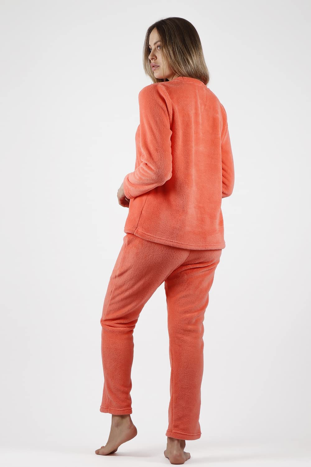 ADMAS Pijama calentito Manga Larga para Mujer