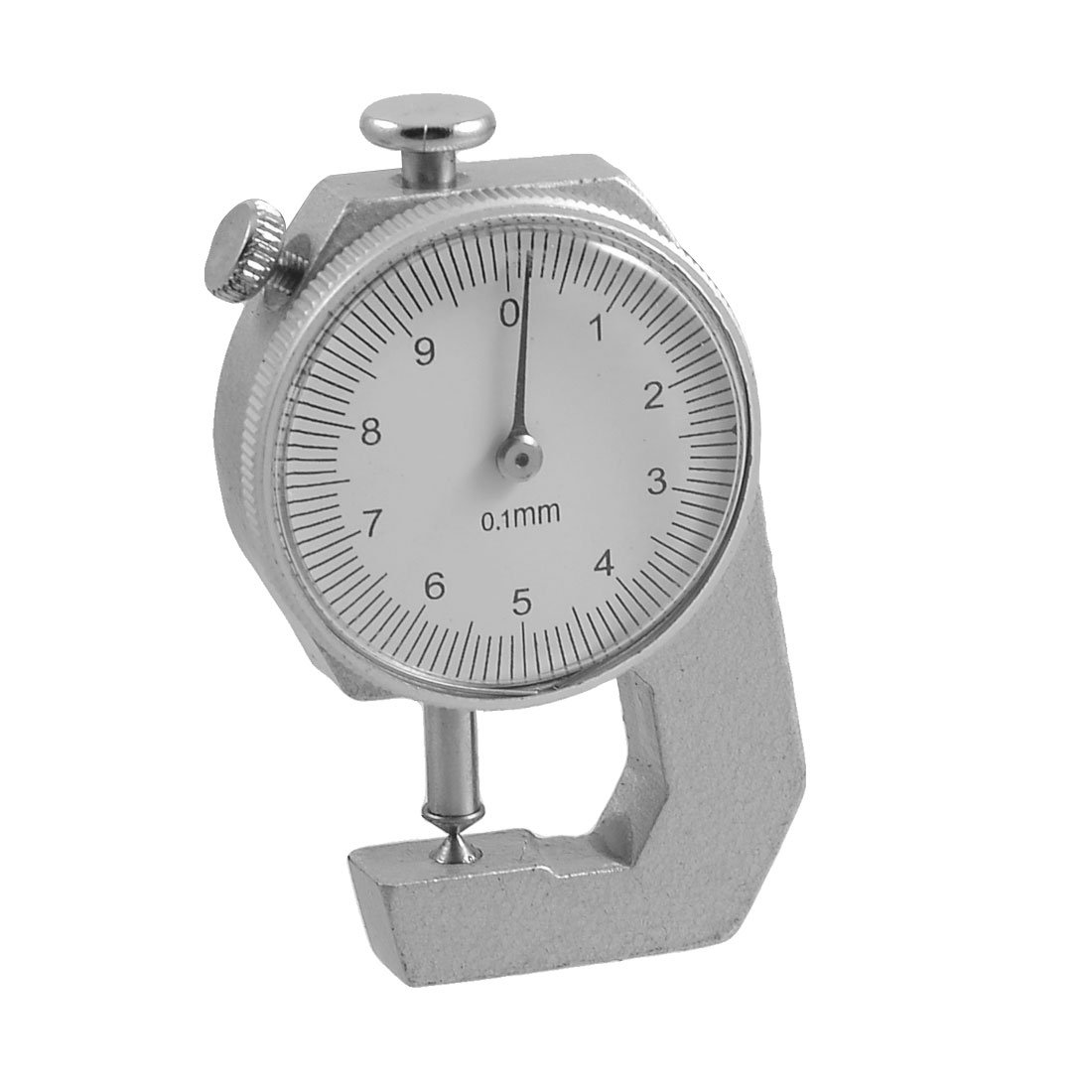 Aexit Round Dial Reference Gauges 0-10mm Pocket Thickness Gauge Gage Feeler Gauges Silver Tone