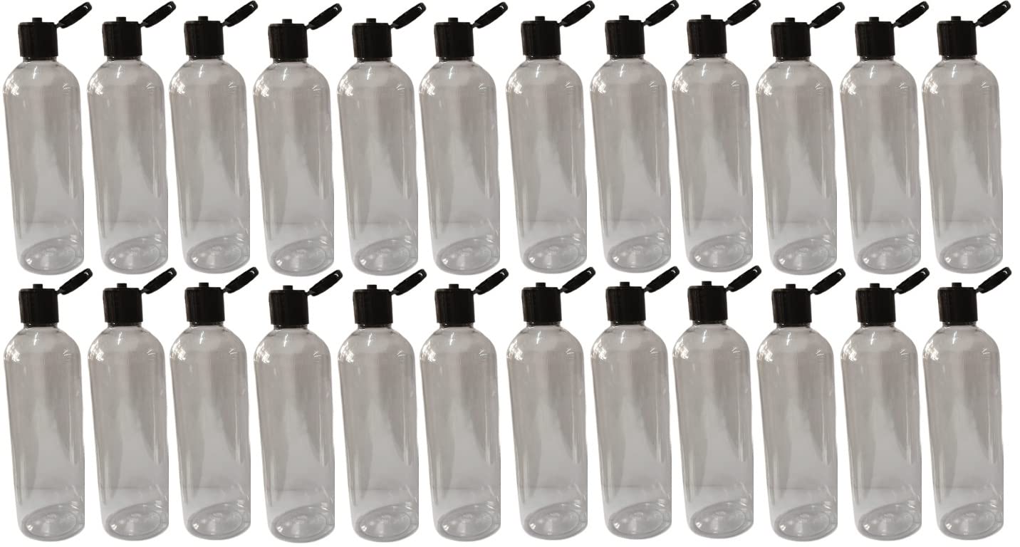 200 ml Empty Clear Plastic Bottles Size Cosmetic Travelling Containers Small Leak Proof Squeeze Bottles| Pack of 24-image-39