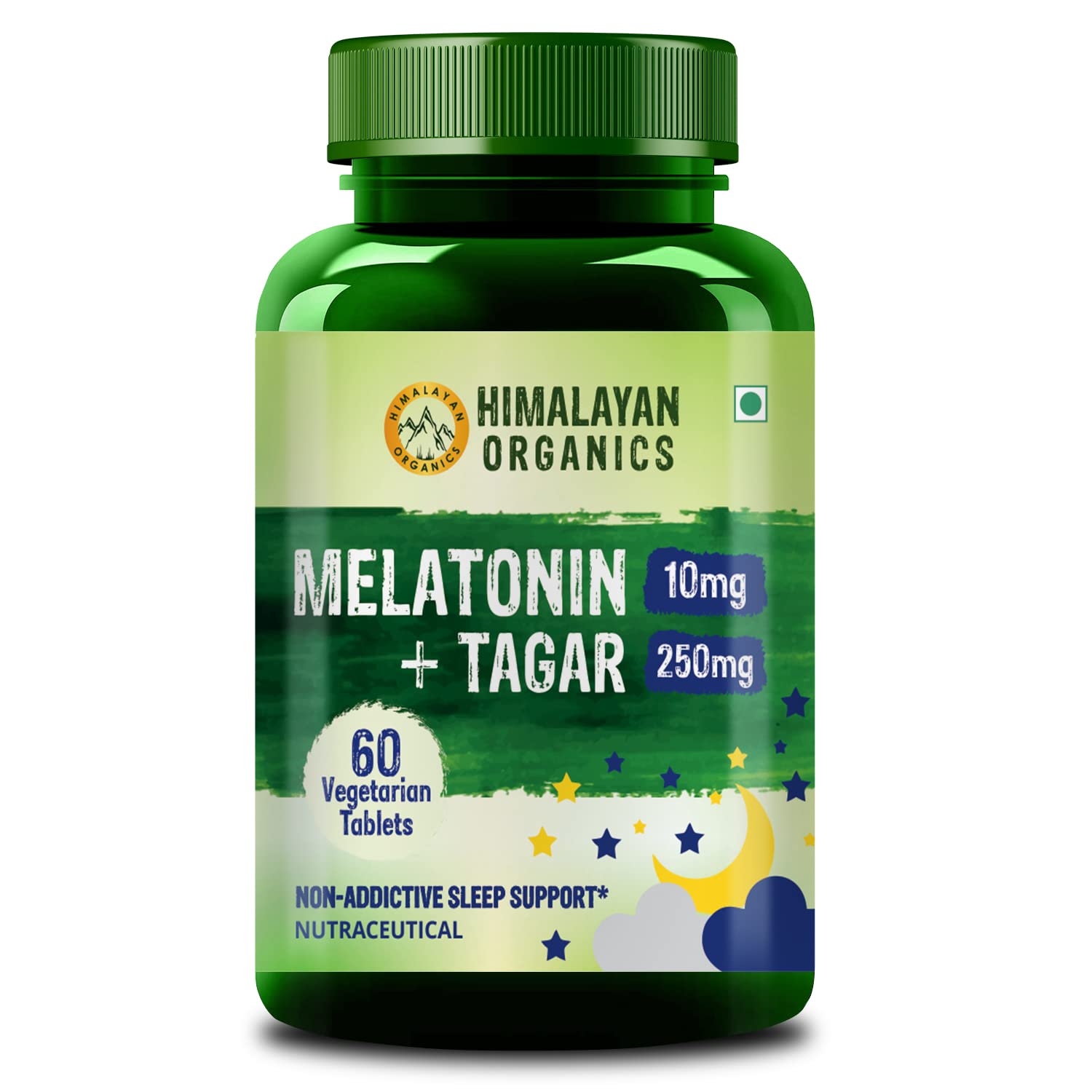 Vlado’s Himalayan Organics Melatonin 10Mg + Tagar 250Mg Supplement With Vitamin B6 And Calcium | Non-Habit Forming, Restful Sleep, Improved Focus, Relaxed Mind | Good For Eye Health (60 Tablets) (B0C5R36M9D) Amazon Price History, Amazon Price Tracker