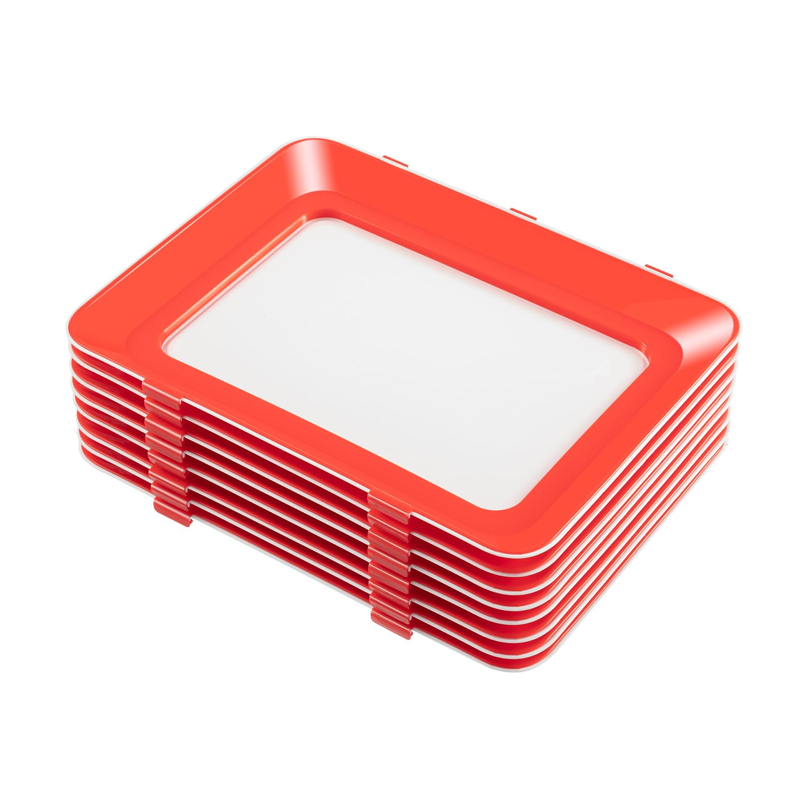 Duosamy Food Preservation Trays Vacuum Fresh Storage Tray 8 Pcs Stackable Stretch Fresh, Reusable Preserving For Vegetable Fruit Meat Fish