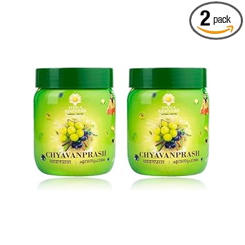 Kerala Ayurveda Chyavanprash- Original 5000-Year-Old Recipe For Strength, Immunity And Longevity- 50 Original Herbs Sweetened With Jaggery And Honey, Free From Artificial Sugar - Pack of 2