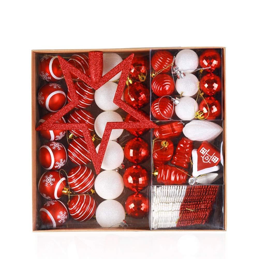 Boules de Noël ensemble décoratif transparent et incassable pour sapin design