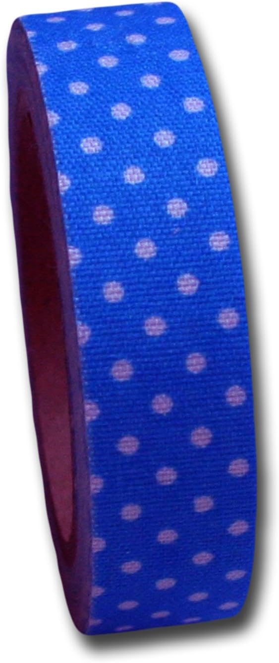Maya Road FT2512 Candy Dots Fabric Tape for Crafting, Blue Raspberry