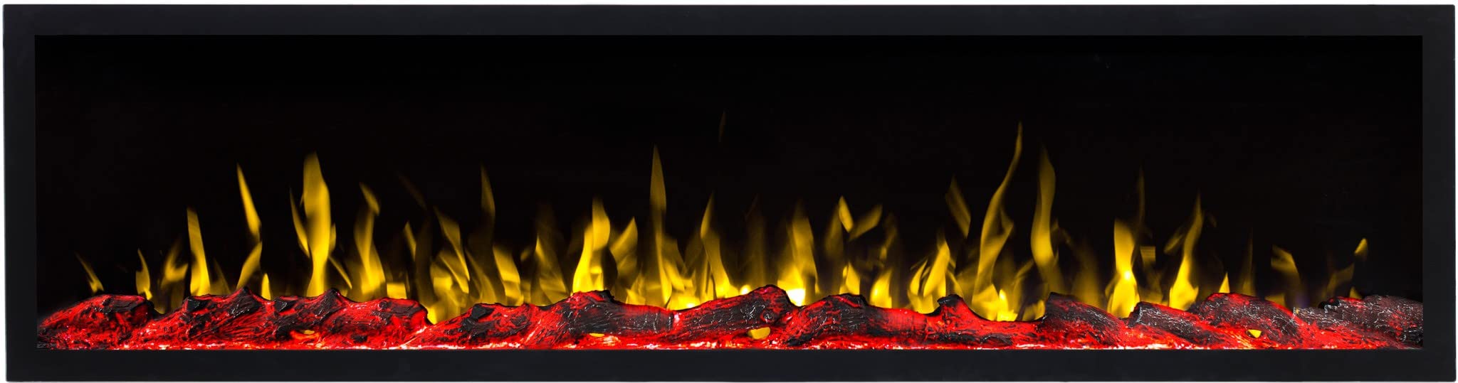 Caminetto elettrico a LED Pride s165 AFLAMO senza funzione di riscaldamento (165x42x13cm)
