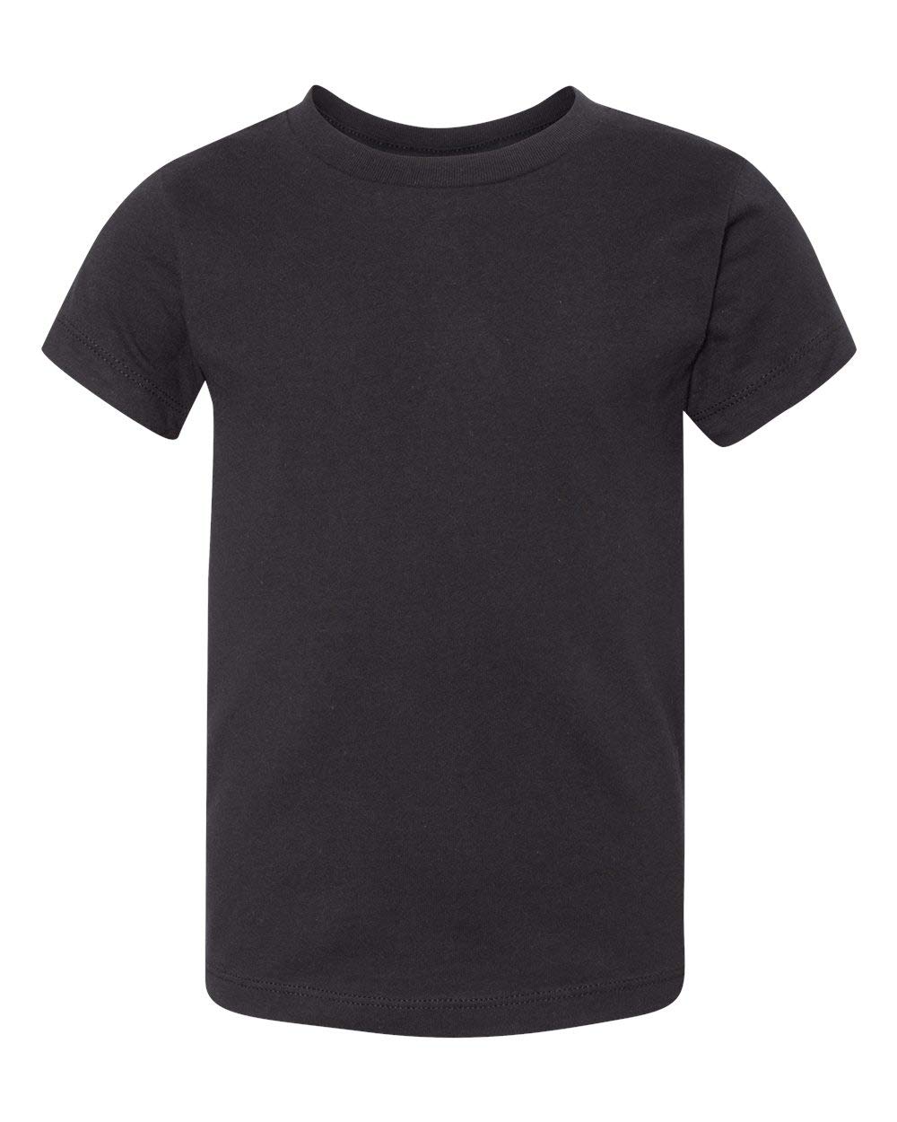 Bella Canvas Toddler Jersey Short-Sleeve T-Shirt 2T Black