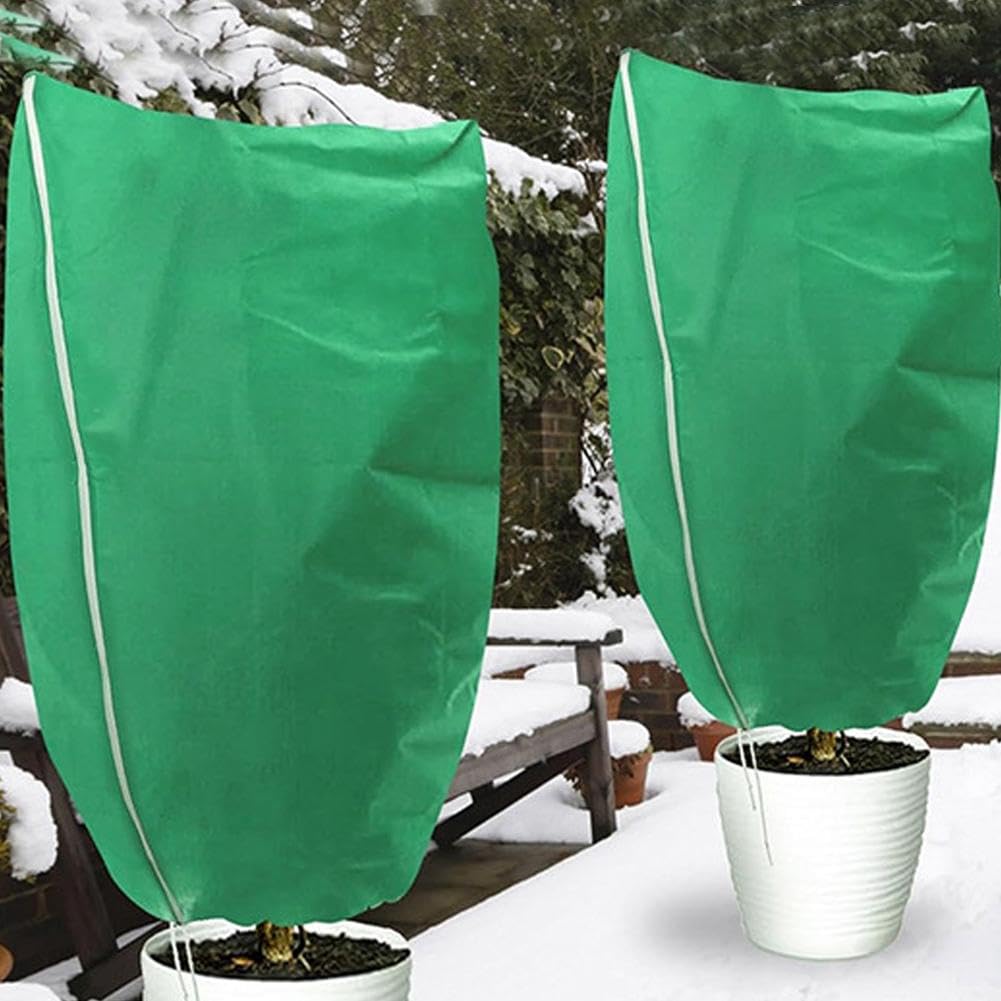 Coperture antigelo per piante, 4 pezzi, coperture antigelo per piante, panni antigelo per alberi, arbusti e piante in vaso (160 x 180 cm)