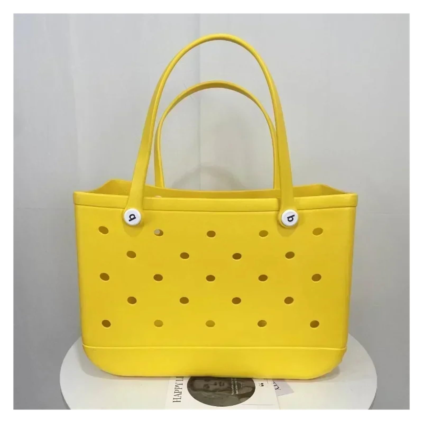 Borsa da spiaggia XL extra large Cestino portaoggetti impermeabile in EVA for viaggi, picnic, campeggio all'aperto