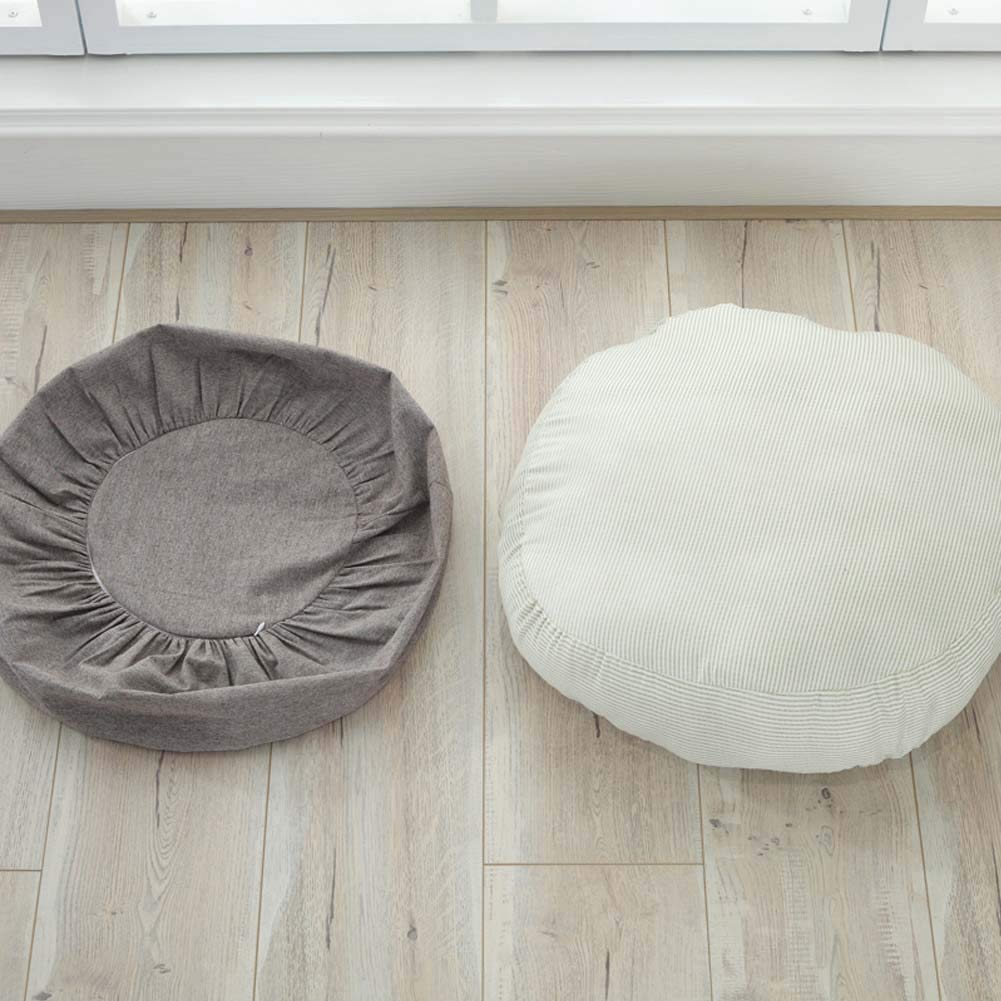FANCYPUMPKIN Almohada de Tatami Zafu meditación Amortiguador cojín del Asiento Desmontable japonés para Bay Window, C