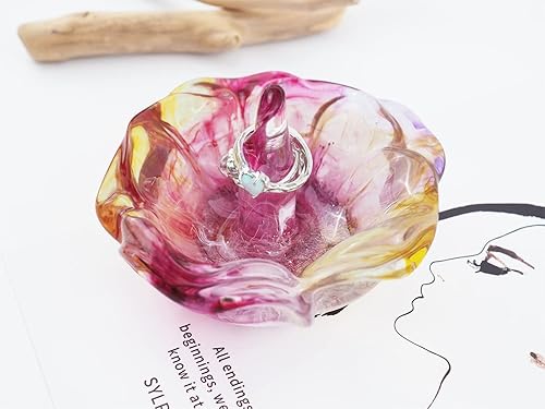 Miniatura 5 de Molde de resina para anillo en forma de rosa, moldes de resina de silicona de pirámide de cono de anillo para soporte de anillo de bricolaje,