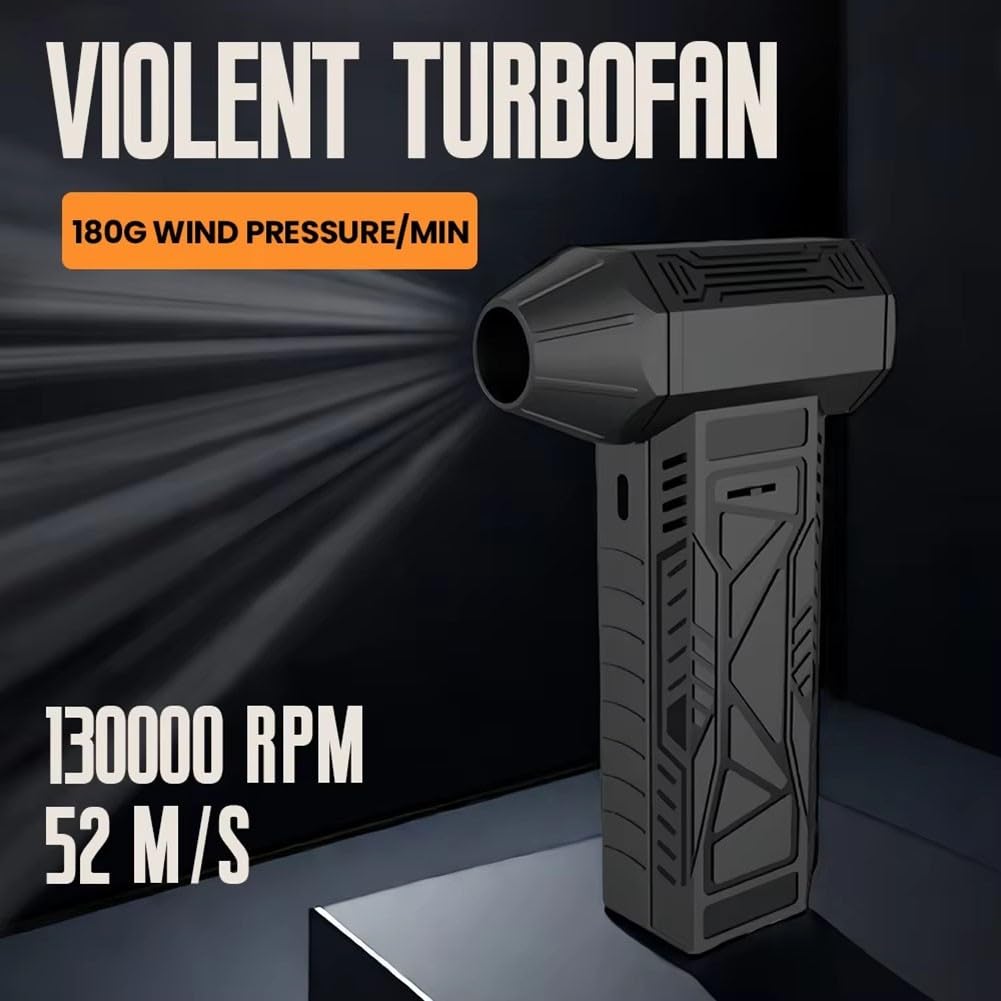 Mini soplador de 130000 RPM soplador eléctrico para súper soplador violento Turbofan Jet Dry Soplador portátil Turbo Jet para limpieza de automóviles