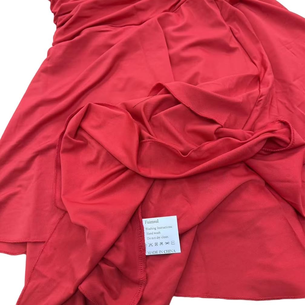 Women Sexy Ruched Strapless Tube Mini Dress Sleeveless Backless Tiered Layered Ruffle Hem A-Line Short Dress - Image 6