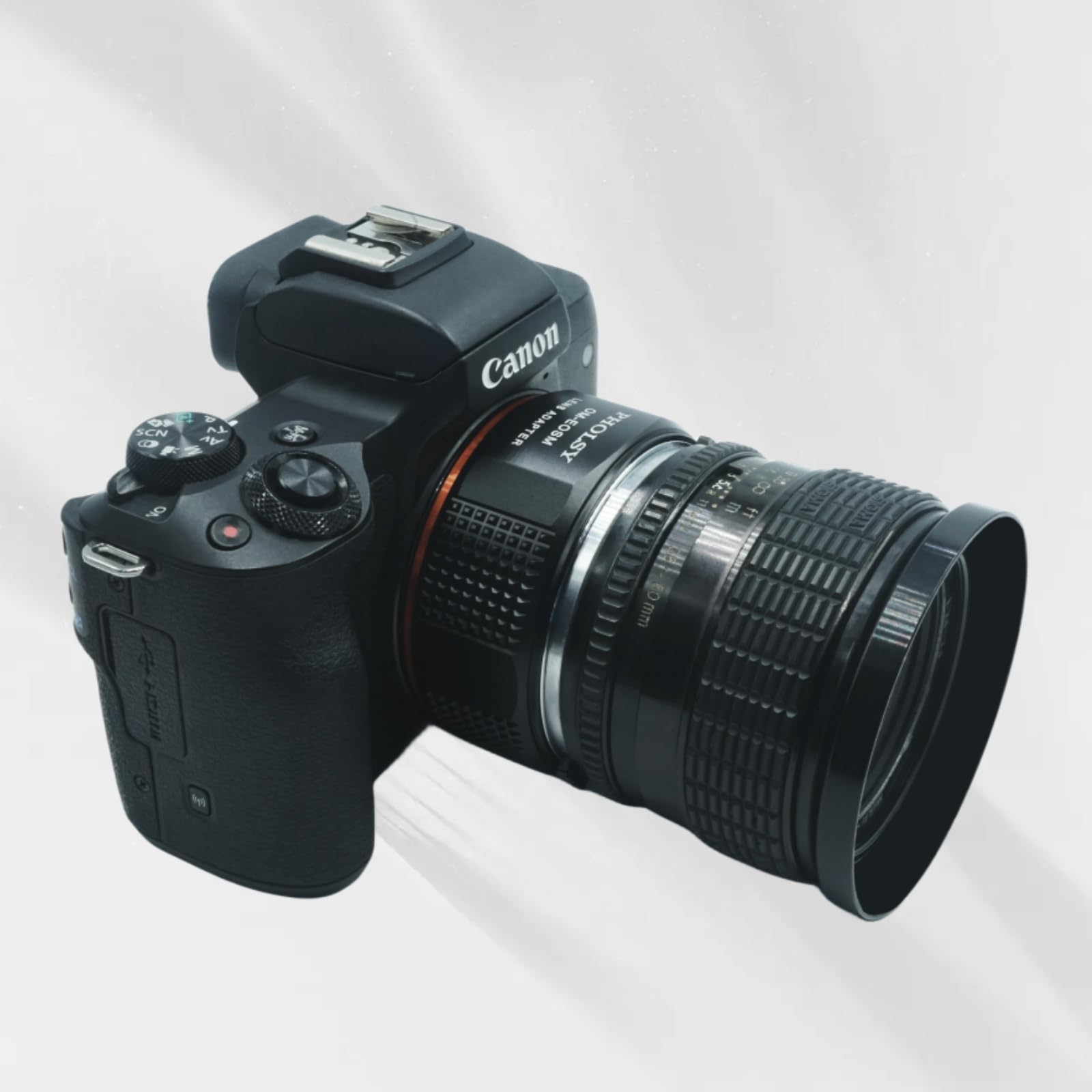 Amazon.com : PHOLSY Lens Mount Adapter OM to EF-M Compatible with