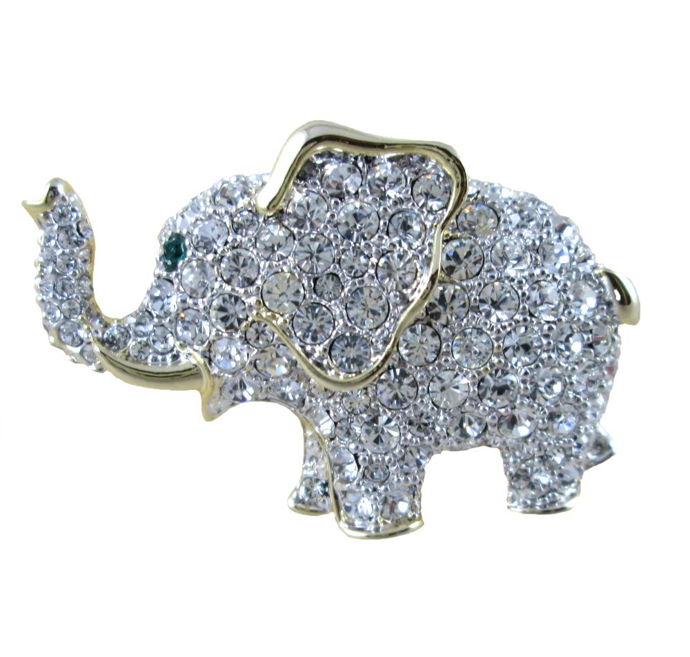 PP Designs Crystal Clear Elephant Pin