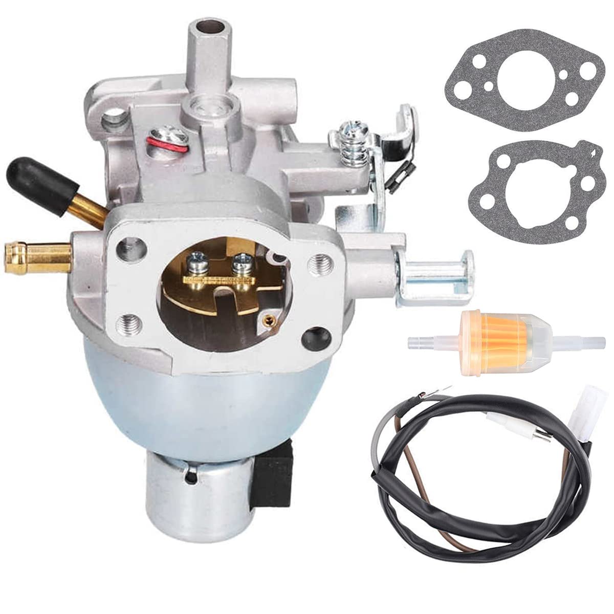 ZAMDOE Carburatore di Ricambio per Briggs 847395 846280 808725 846944 350772-0045-01 350772-0102-01 350776-0046-02 350777-0034-01 Motore, per JD LT-166 16 HP Vanguard Engine