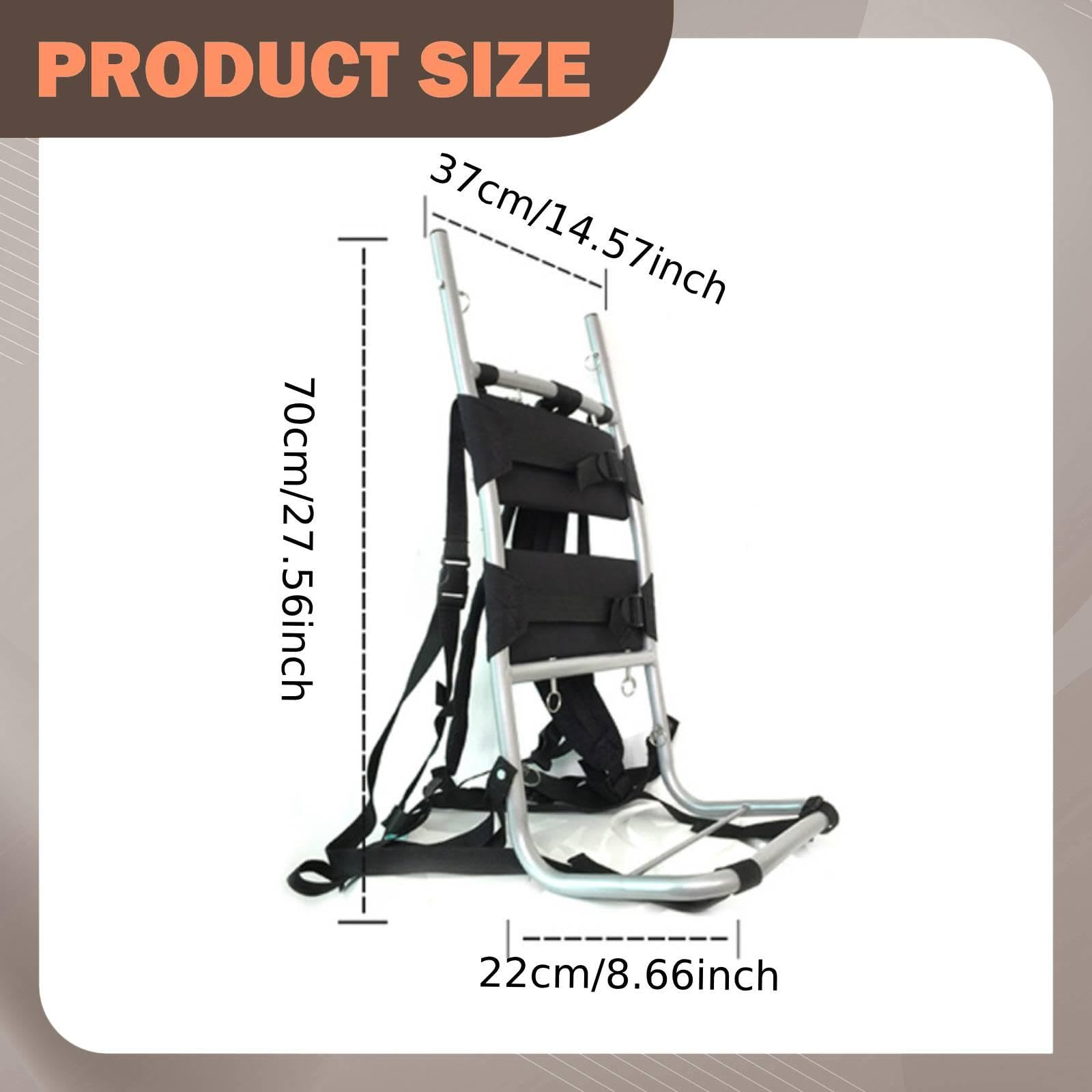 Mochila de Carga Pesada con Bastidor Externo Portátil en Aluminio Soporte Ergonómico Ajustable para Equipo Armazón Versátil Adecuado para Senderismo M, multicolor, L