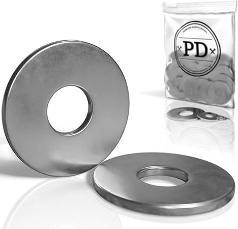 PROTECH 20 Stück Unterlegscheiben M8 Edelstahl A2 DIN 9021 - Große Beilagscheiben