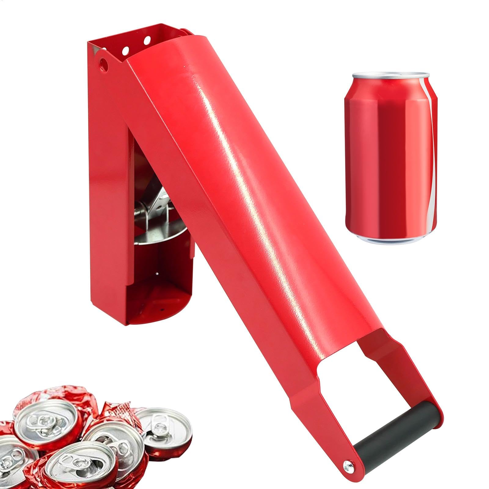Broyeur de canettes pour recyclage mural en aluminium, gadget de cuisine, activités de plein air, fêtes, réunions de , domestique, outil d'élimination de canettes de boissons, 11,7