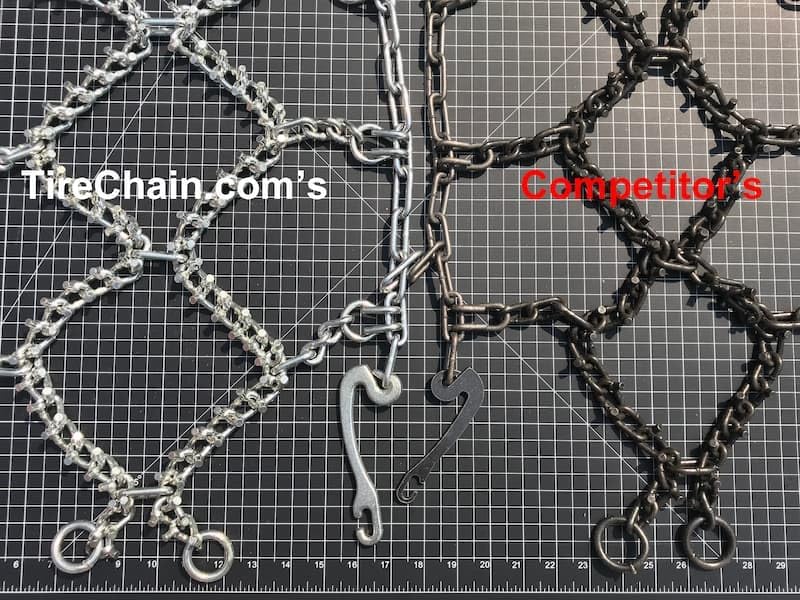 TireChain.com 29-9-14, 29x9-14 ATV UTV Stud Studded Diamond Tire Chains, priced per pair