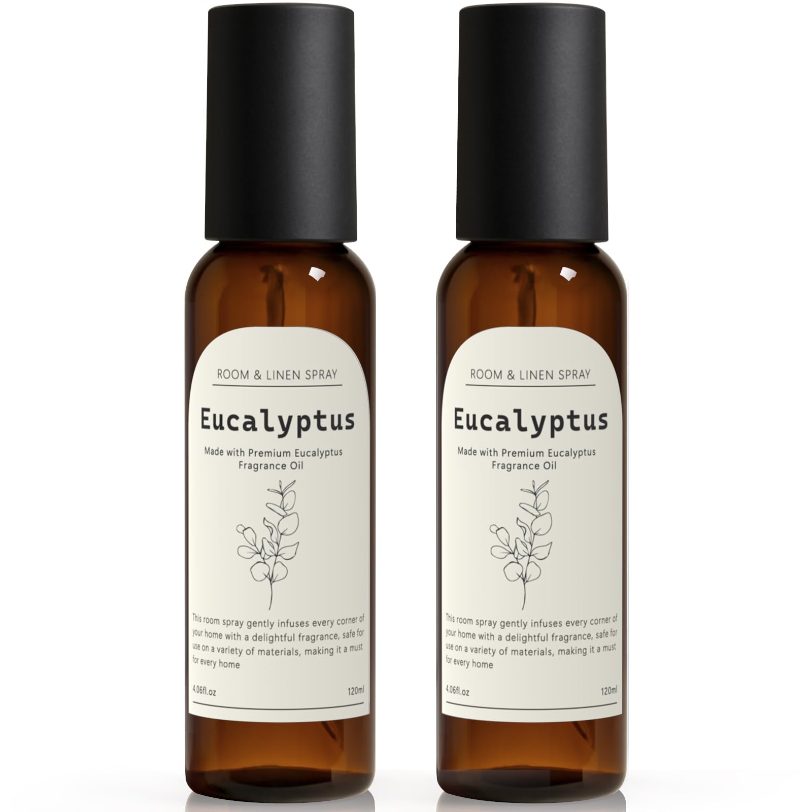 Eucalyptus Fragrance Room Spray, Long Lasting Air Fresheners for Home, Room Air Freshener &amp; Odor Eliminator, 2 x 4.06 fl oz