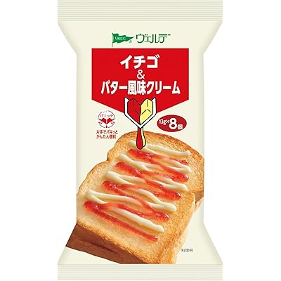 アヲハタ ヴェルデ イチゴ & バター 風味 クリーム パキッテ ジャム13g×8