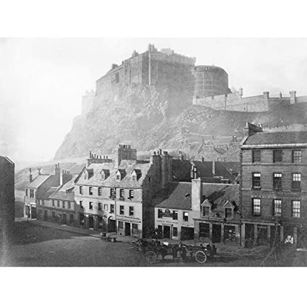 Artery8 Edinburgh Castle Scotland Grassmarket 1860 Photo Unframed Wall Art Print Poster Home Decor Premium