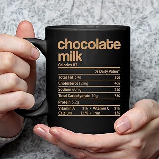 Chocolate Milk Nutrition Facts Funny Thanksgiving Christmas Coffee Mug