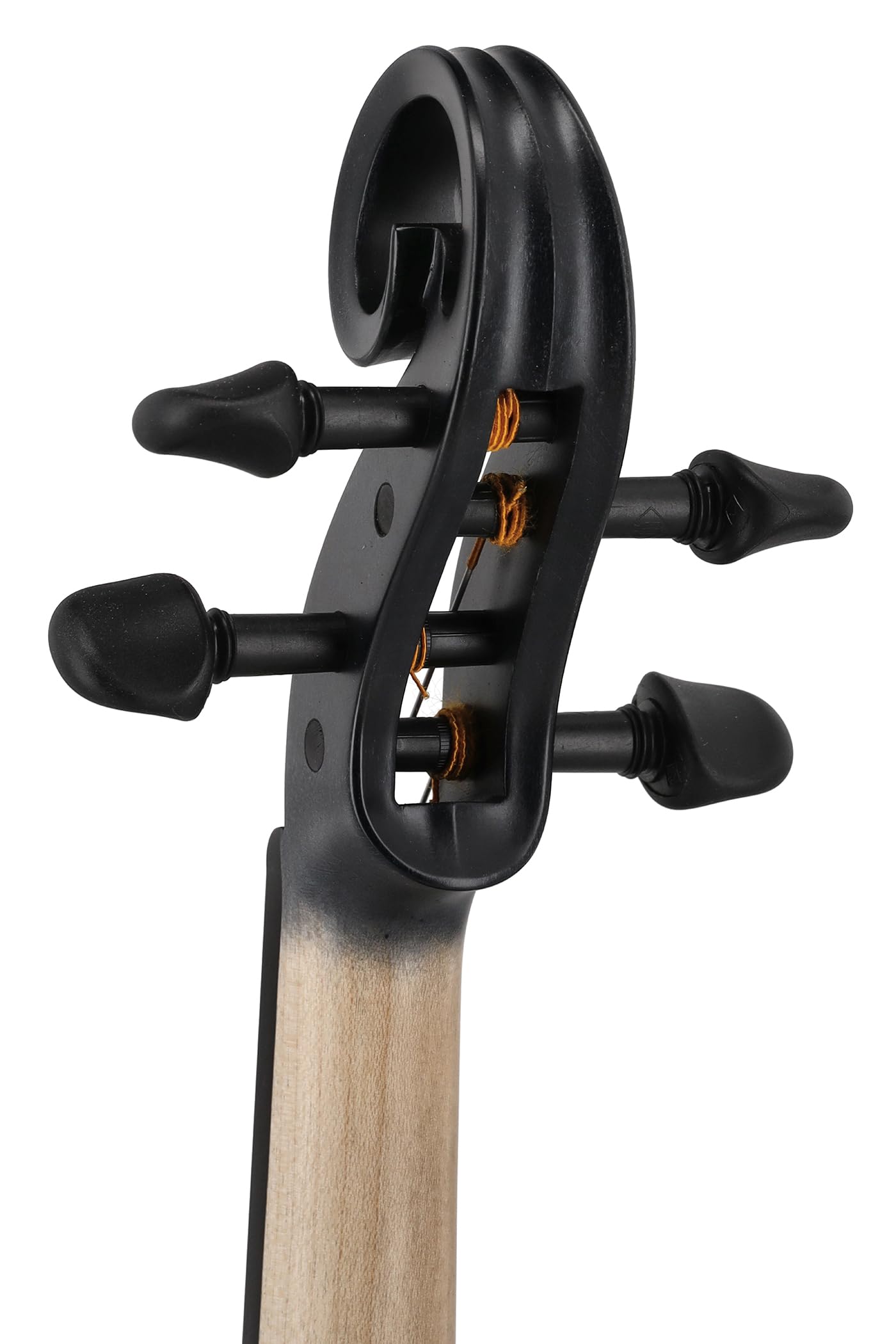 Violino elettrico GEWA, violino elettronico, Novita 3.0 nero con adattatore per poggia spalle, 4 corde