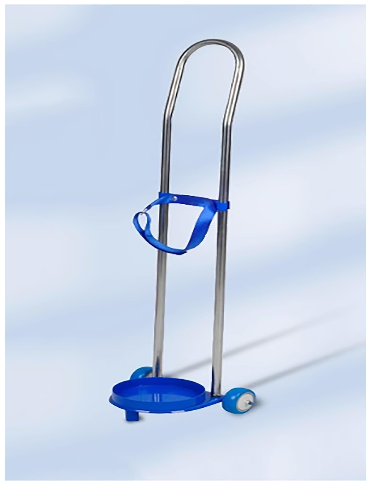 OWOHYG Oxygen Tank Holder Cart,Stainless Steel Gas Cylinder Trolley With Wheels,Multi-Function Hand Truck For *95Cm/37.4" Height,Portable Oxygen Tank Dolly With Handles.One Color-Height 70cm/27.6