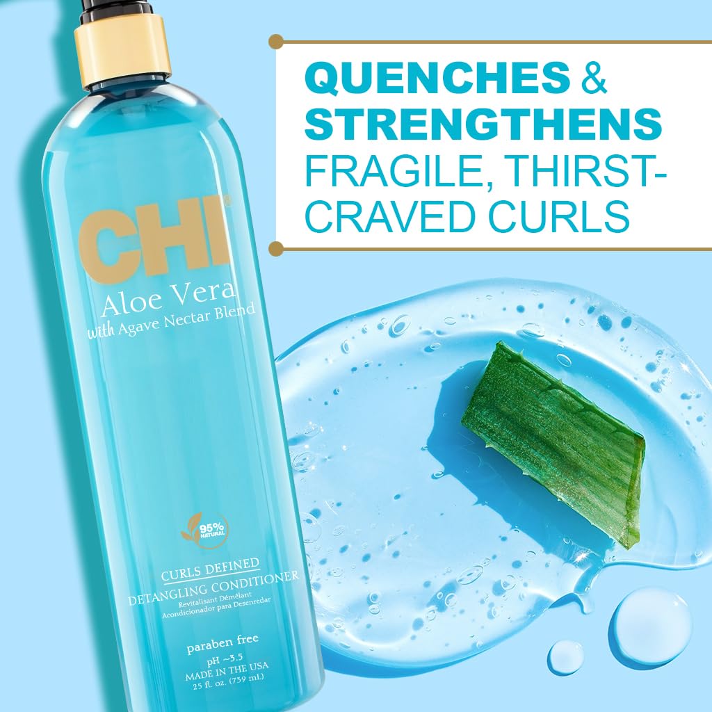 Farouk Chi Aloe Vera Curls Defined Acondicionador Desenredante 739ML