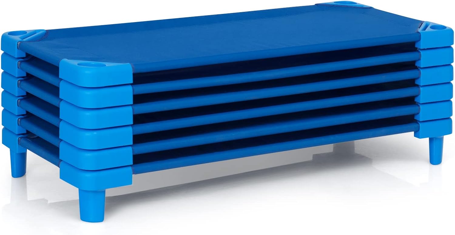 FUTADA Children’s Naptime Cots, Stackable Kids Mats for