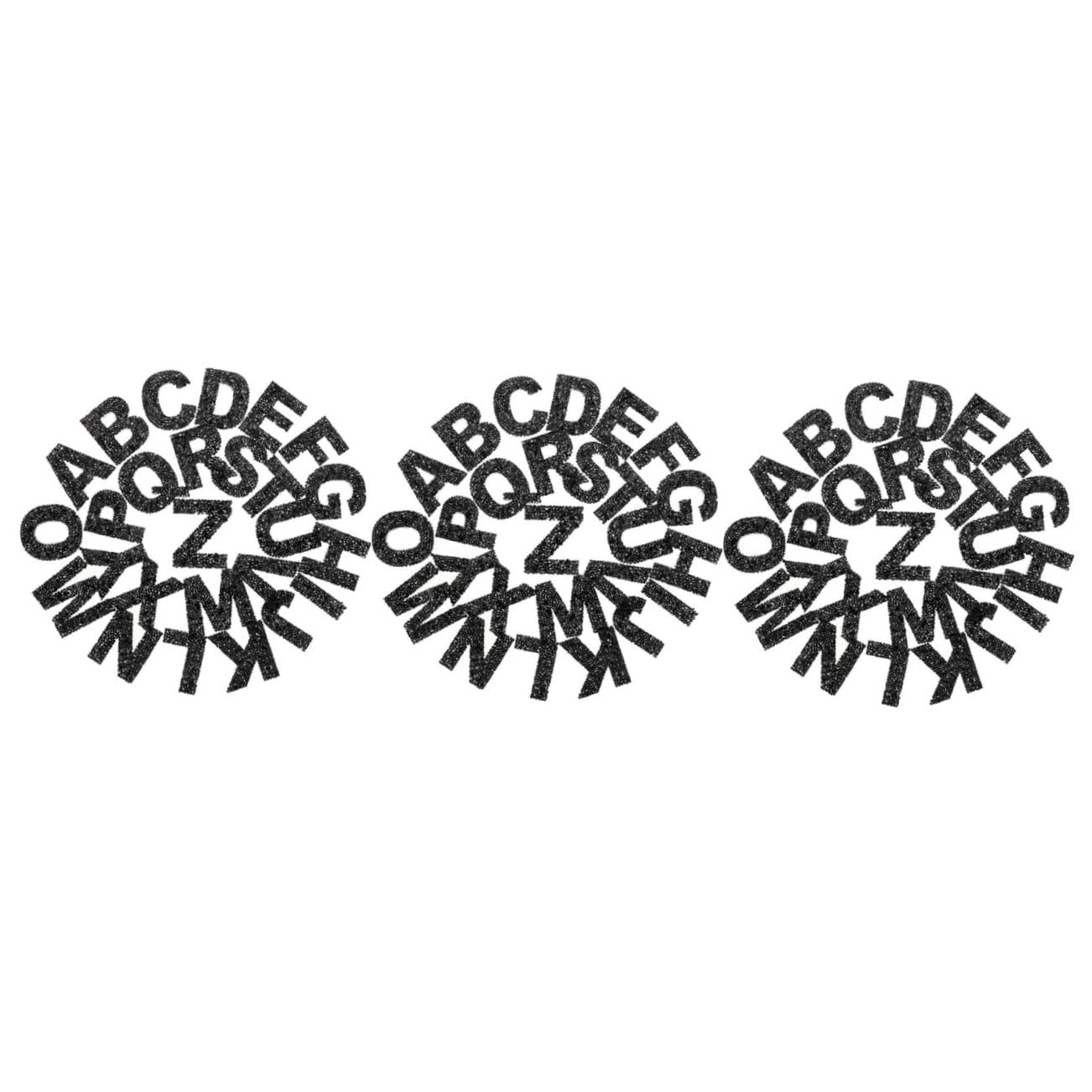 STOBOK 78piezas Pegatinas De Letras De Rincón De Brillantes Termoadhesivas Para Ropa Decoración De Bolsos y Manualidades Letras De Strass Para
