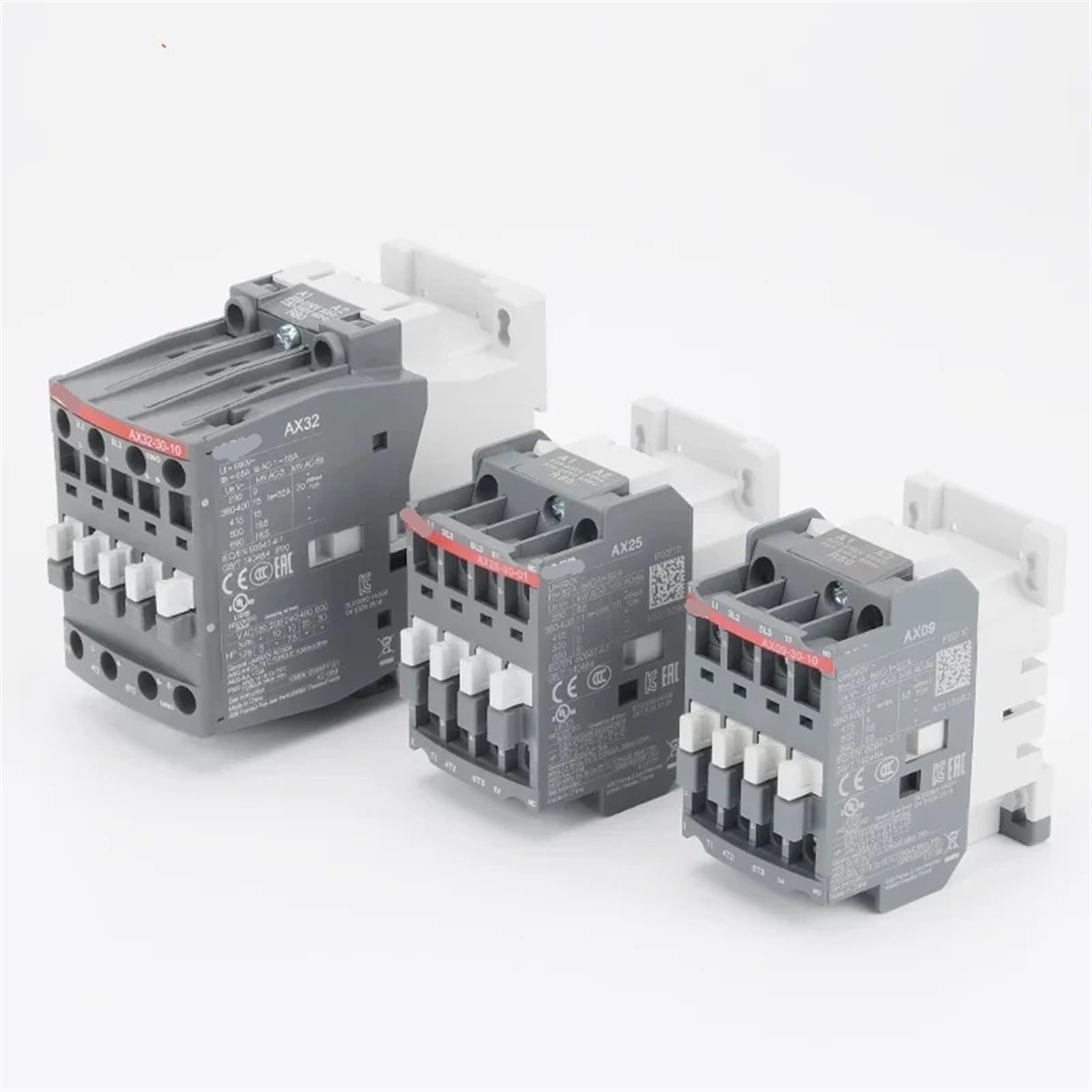 RCGKNNMUZ Three-Pole 190V-50Hz/220V60Hz AC Coil Contactor AX09/12/18/25/32/40-30-10/01 1Pcs(AX09-30-10,380V)