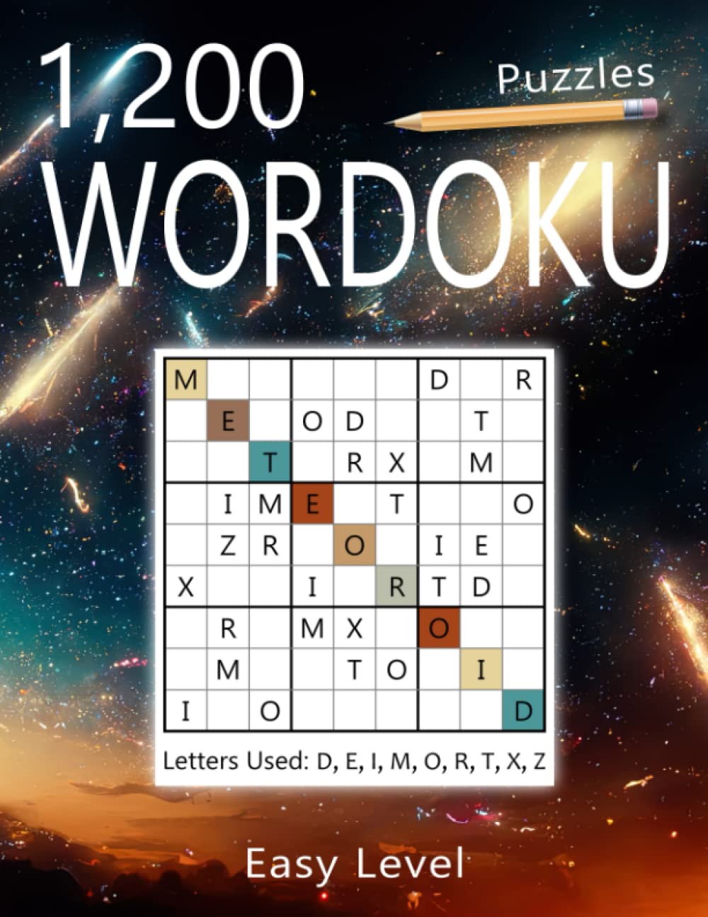 1,200 Wordoku Puzzles Easy Level: Word puzzle book for adults with Solution