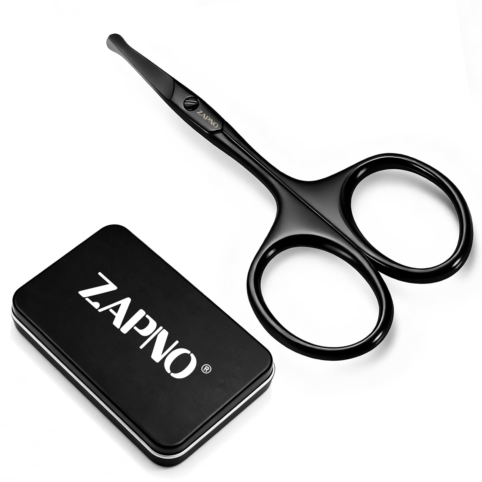 Stainless Steel Nose Hair Scissors Rounded Tip and Curved Blades Small Scissors for nose hair eyebrow trimming Mustache