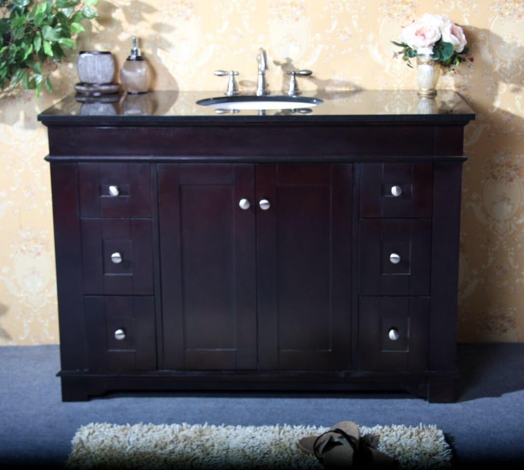 Legion Furniture 48" Single Sink Bathroom Vanity and Egypt Beige