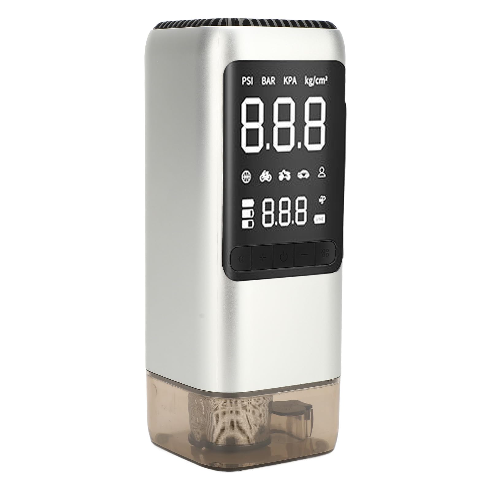 Arrancador Auxiliar Portátil 2500A con Compresor de Aire Paquete de Batería de Arranque Auxiliar 150PSI 8000mAh 7.5L Gas 5L Vacío Luz LED para Arranque de Emergencia del Automóvil
