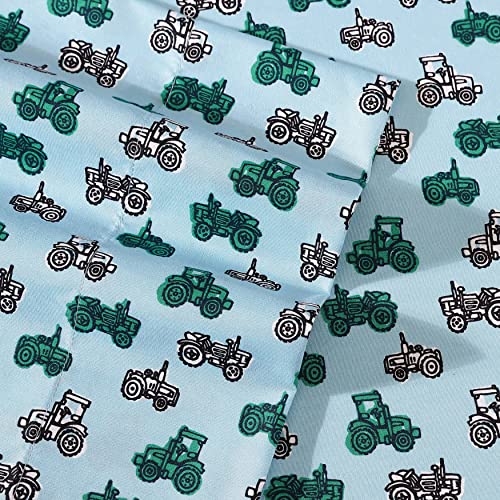 Image of Eddie Bauer Kids - Queen Sheet Set, Ultra-Soft Microfiber Bedding with Fully Elastic Fitted Sheet, Kids Bed Set with Pillowcases, Easy Care Bedding (Little Rider)