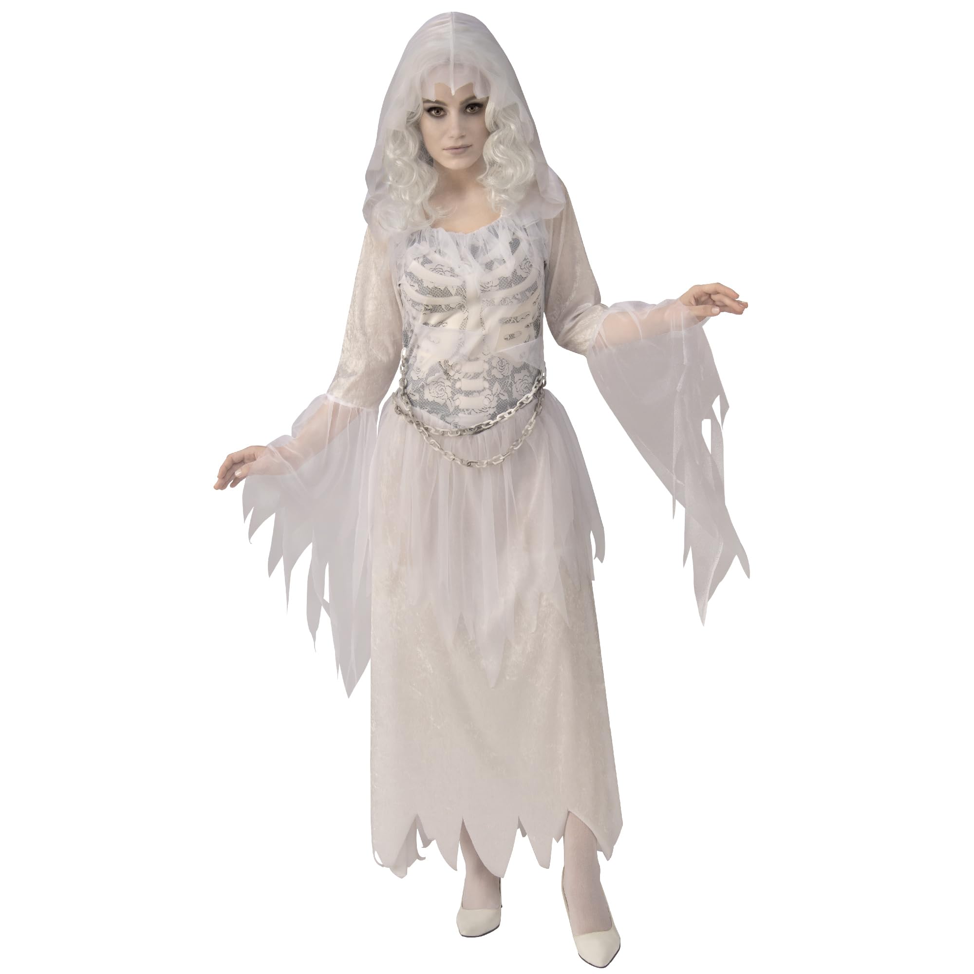 Rubies Official Ghostly Woman, Adult Fancy Dress, Size 14-16 Halloween